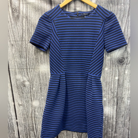 Madewell Striped Mini Dress Size 2 - Picture 1 of 3